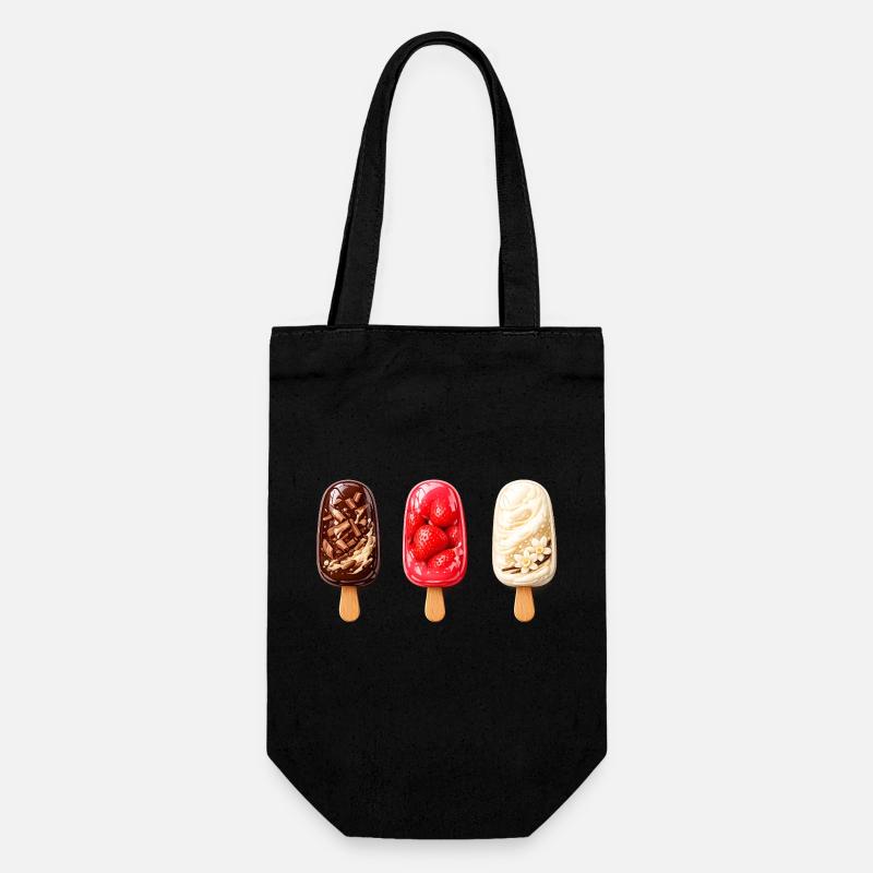 Threesome Popsicles Trio - Gift Bag for Bottles - black