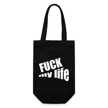 Fuck my life - Sac à bouteille - noir - Devant