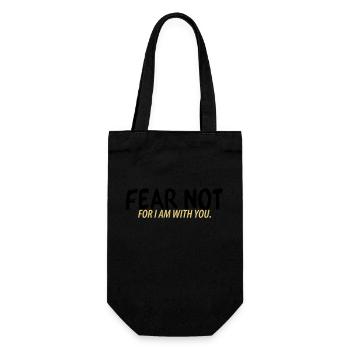 Fear not - Geschenkbeutel für Flaschen - Schwarz - Vorne
