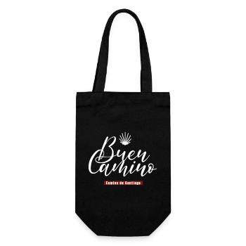 Buen Camino Jakobsweg Camino de Santiago - Gift Bag for Bottles - black - Front