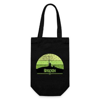 Harz Style - Brocken - Wir lieben den Harz - Geschenkbeutel für Flaschen - Schwarz - Vorne