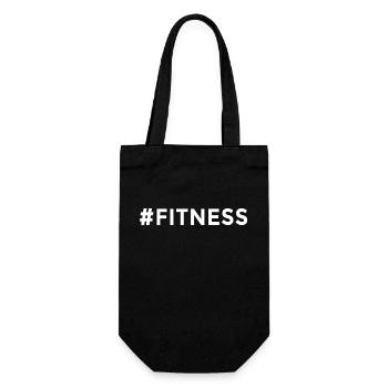#Fitness Spruch Shirt - T-Shirt für Sportler - Geschenkbeutel für Flaschen - Schwarz - Vorne