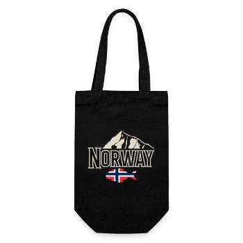 Norvège Pêche Pêcheur Pêcheur - Sac à bouteille - noir - Devant