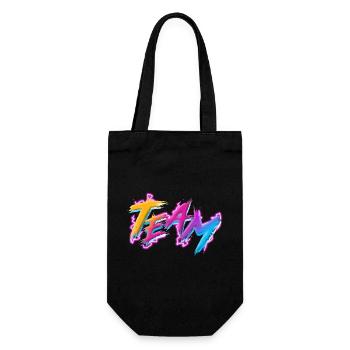 Team - Gift Bag for Bottles - black - Front