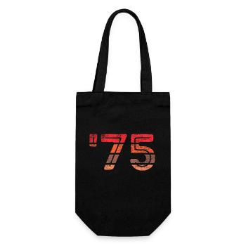 '75 - 1975 - Gift Bag for Bottles - black - Front