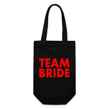 Team bride - Geschenkbeutel für Flaschen - Schwarz - Vorne