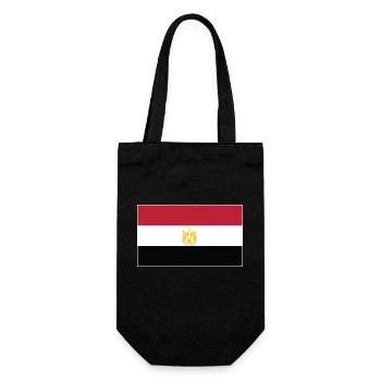 Drapeau de l’Égypte - Sac à bouteille - noir - Devant