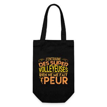 Volleyball coach Entraineur coach Volleyball - Sac à bouteille - noir - Devant