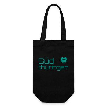 Südthüringen - Geschenkbeutel für Flaschen - Schwarz - Vorne