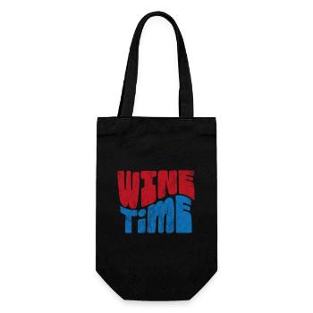L’heure du vin - Sac à bouteille - noir - Devant