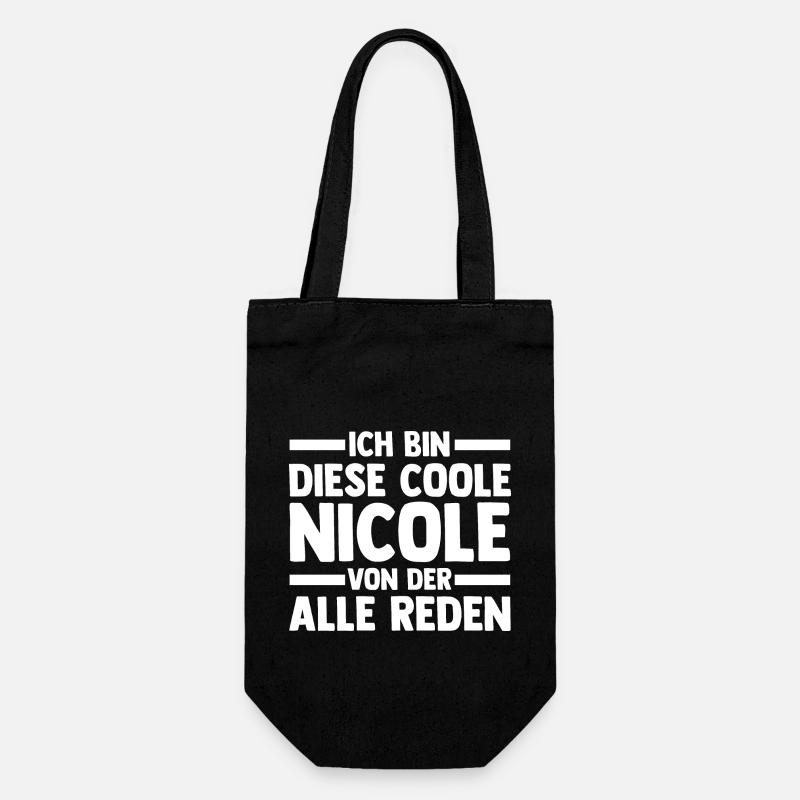 Nicole - Geschenkbeutel für Flaschen - Schwarz