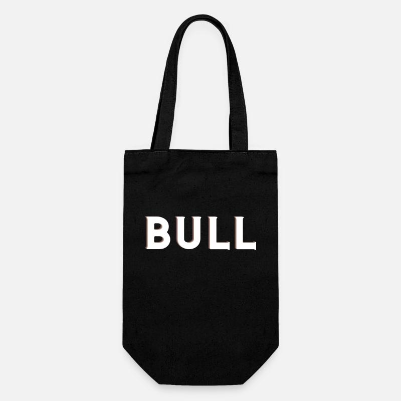 Taurus, Text,Logo Design, - Gift Bag for Bottles - black