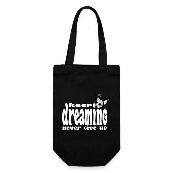 Continue de rêver, n’abandonne jamais - Sac à bouteille - noir - Devant