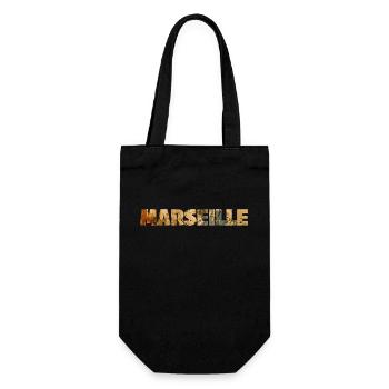 MARSEILLE COLORFUL - Gift Bag for Bottles - black - Front