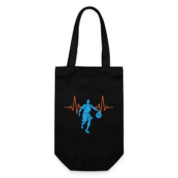 ECG Heartbeat Basketball Pulse | Couleurs changeantes - Sac à bouteille - noir - Devant