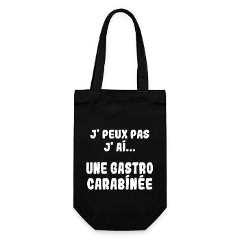J'peux pas j'ai une Gastro carabinée - Sac à bouteille - noir - Devant