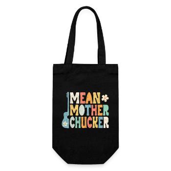 Mean Mother Chucker on Guitar - Geschenkbeutel für Flaschen - Schwarz - Vorne