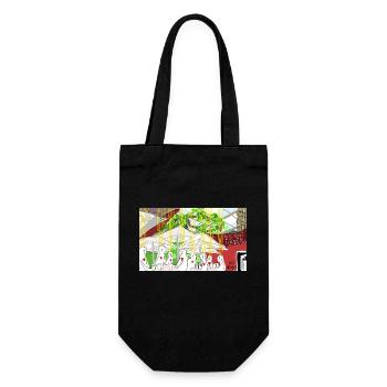 Es gut haben. - Geschenkbeutel für Flaschen - Schwarz - Vorne