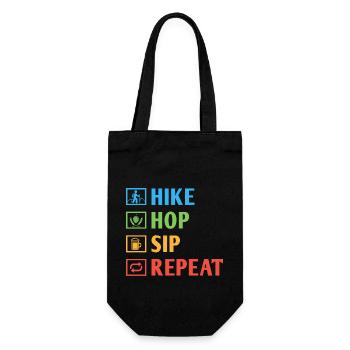 Hiking Mountaineering Trekking Nature Outdoor Alco - Gift Bag for Bottles - black - Front