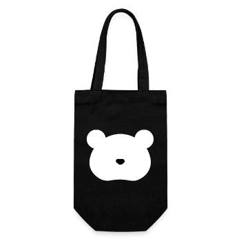 Polar Bear - Geschenkbeutel für Flaschen - Schwarz - Vorne