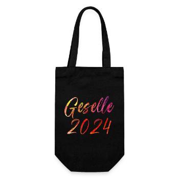 Geselle 2024 - Geschenkbeutel für Flaschen - Schwarz - Vorne
