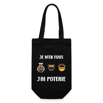 Humour pots de Poterie - Sac à bouteille - noir - Devant