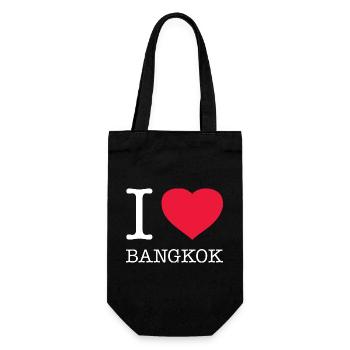 I LOVE BANGKOK - Geschenkbeutel für Flaschen - Schwarz - Vorne
