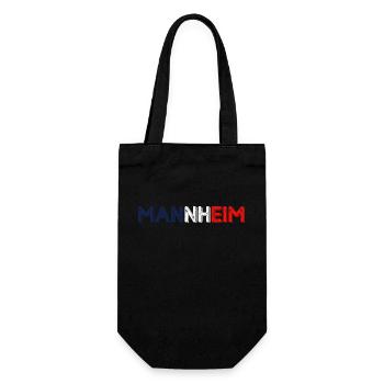 Mannheim Monnem Mannheimat - Geschenkbeutel für Flaschen - Schwarz - Vorne