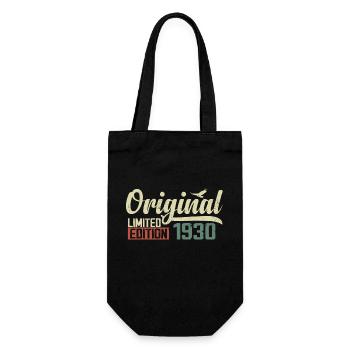 Born in 1930's Vintage Retro Birthday 1930's Gift - Gift Bag for Bottles - black - Front