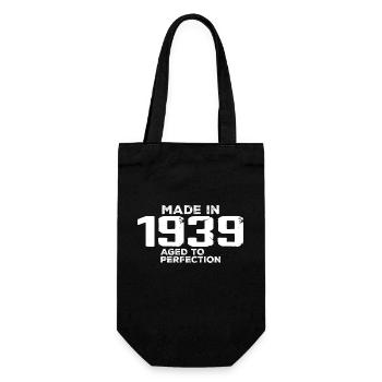 Vintage 1939 Geburtstagsgeschenk 1939 Retro - Geschenkbeutel für Flaschen - Schwarz - Vorne