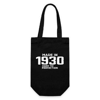 Vintage 1930 Geburtstagsgeschenk 1930 Retro - Geschenkbeutel für Flaschen - Schwarz - Vorne