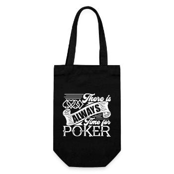 Poker There Is Always Time For Poker - Gift Bag for Bottles - black - Front