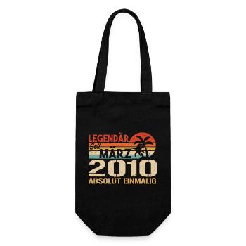 Légendaire depuis mars 2010 - absolument unique - Sac à bouteille - noir - Devant
