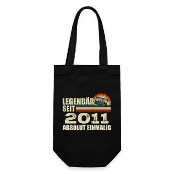 Legendary since 2011 - absolutely unique - Gift Bag for Bottles - black - Front