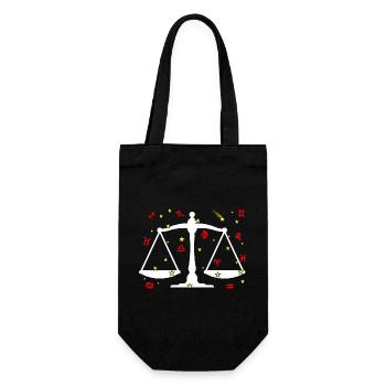 Libra color - Gift Bag for Bottles - black - Front