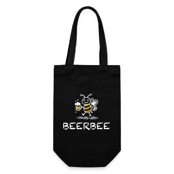 Beerbee Beer Saying Bee Funny Beer Drinker - Gift Bag for Bottles - black - Front