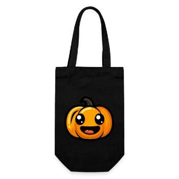 Pumpkin Halloween Autumn - Gift Bag for Bottles - black - Front