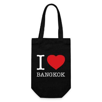 I LOVE BANGKOK - Gift Bag for Bottles - black - Front
