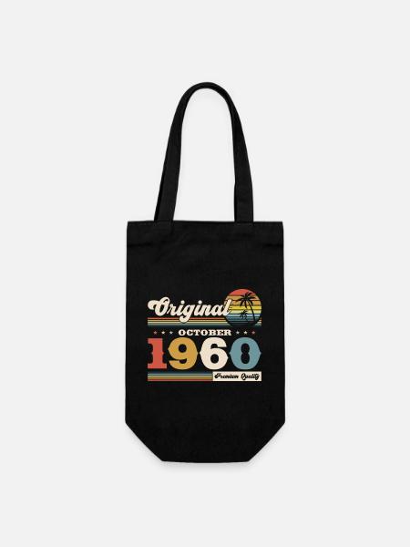65ème Anniversaire Légende Octobre 1960 Millésime 60 - Sac à bouteille - noir