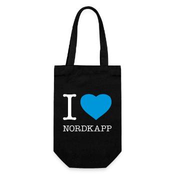 I LOVE NORDKAPP Norway Norwegen - Gift Bag for Bottles - black - Front