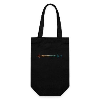 Retro Heartbeat, Soul Balance - Gift Bag for Bottles - black - Front