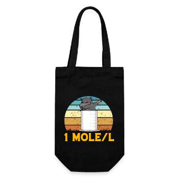 Dabbing de taupe - Sac à bouteille - noir - Devant