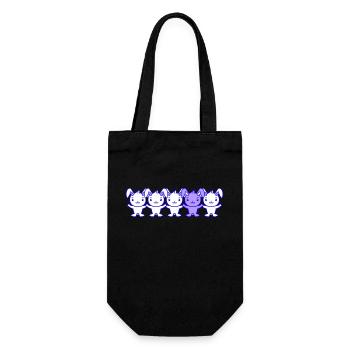 5 Bunny Friends Difference Be Different Different - Gift Bag for Bottles - black - Front