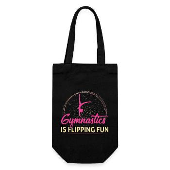 Gymnastik Training Fitness Gym - Geschenkbeutel für Flaschen - Schwarz - Vorne