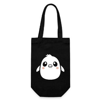 penguin - Gift Bag for Bottles - black - Front