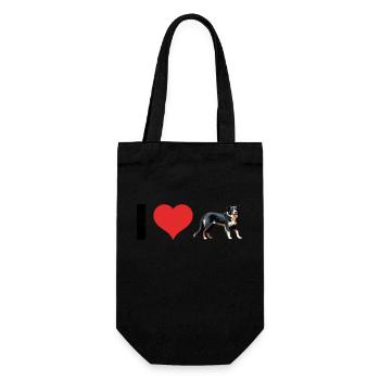 i Love Australian Shepherd - Pet Dog Design - Sac à bouteille - noir - Devant