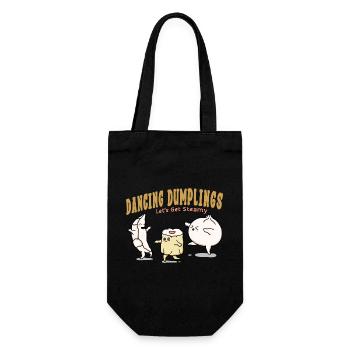 Dancing Dumplings - Gift Bag for Bottles - black - Front