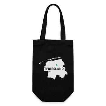 Ostfriesland Logo Karte - Geschenkbeutel für Flaschen - Schwarz - Vorne