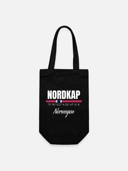 Nordkap - Geschenkbeutel für Flaschen - Schwarz