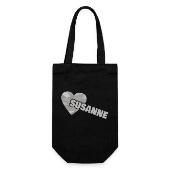 Dear Susanne, - Gift Bag for Bottles - black - Front